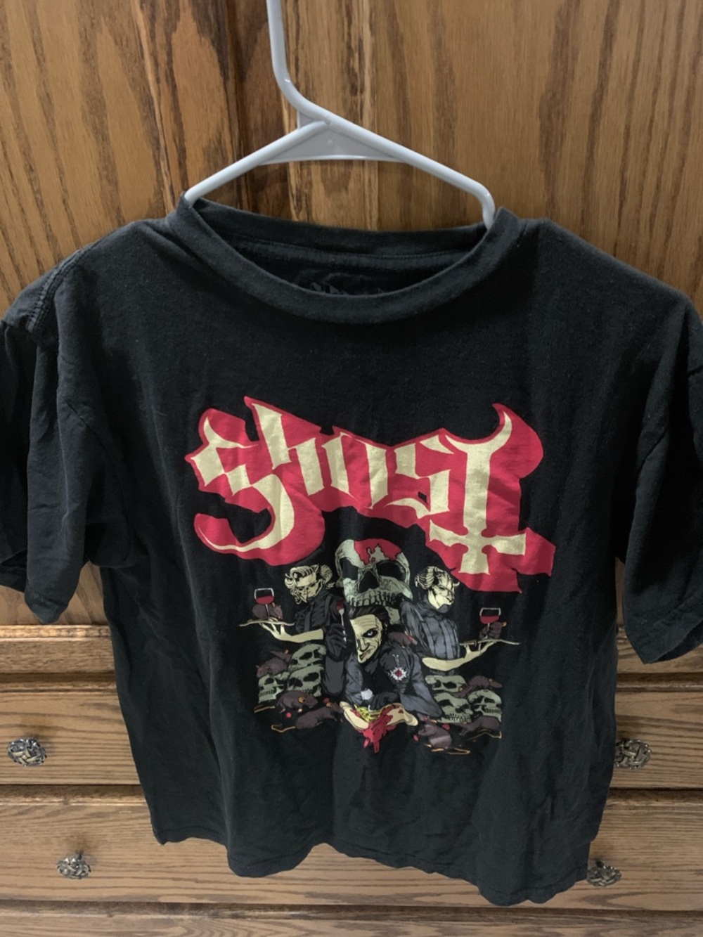 Ghost Logo Black Kids' Graphic Tee